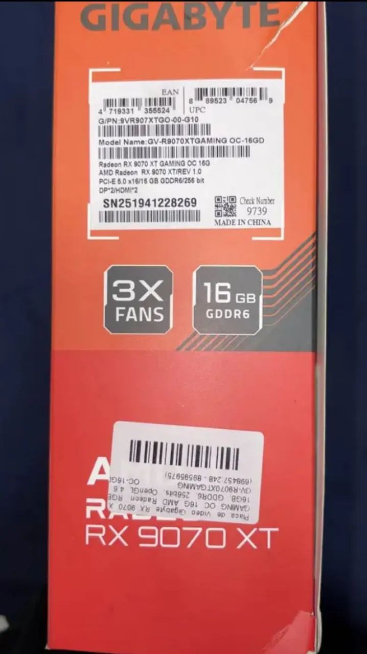 placa de vídeo gigabyte RX 9070 xt - Foto 2