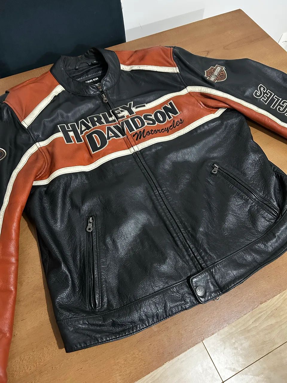 Jaqueta Couro Harley Davidson Vintage  - Foto 5