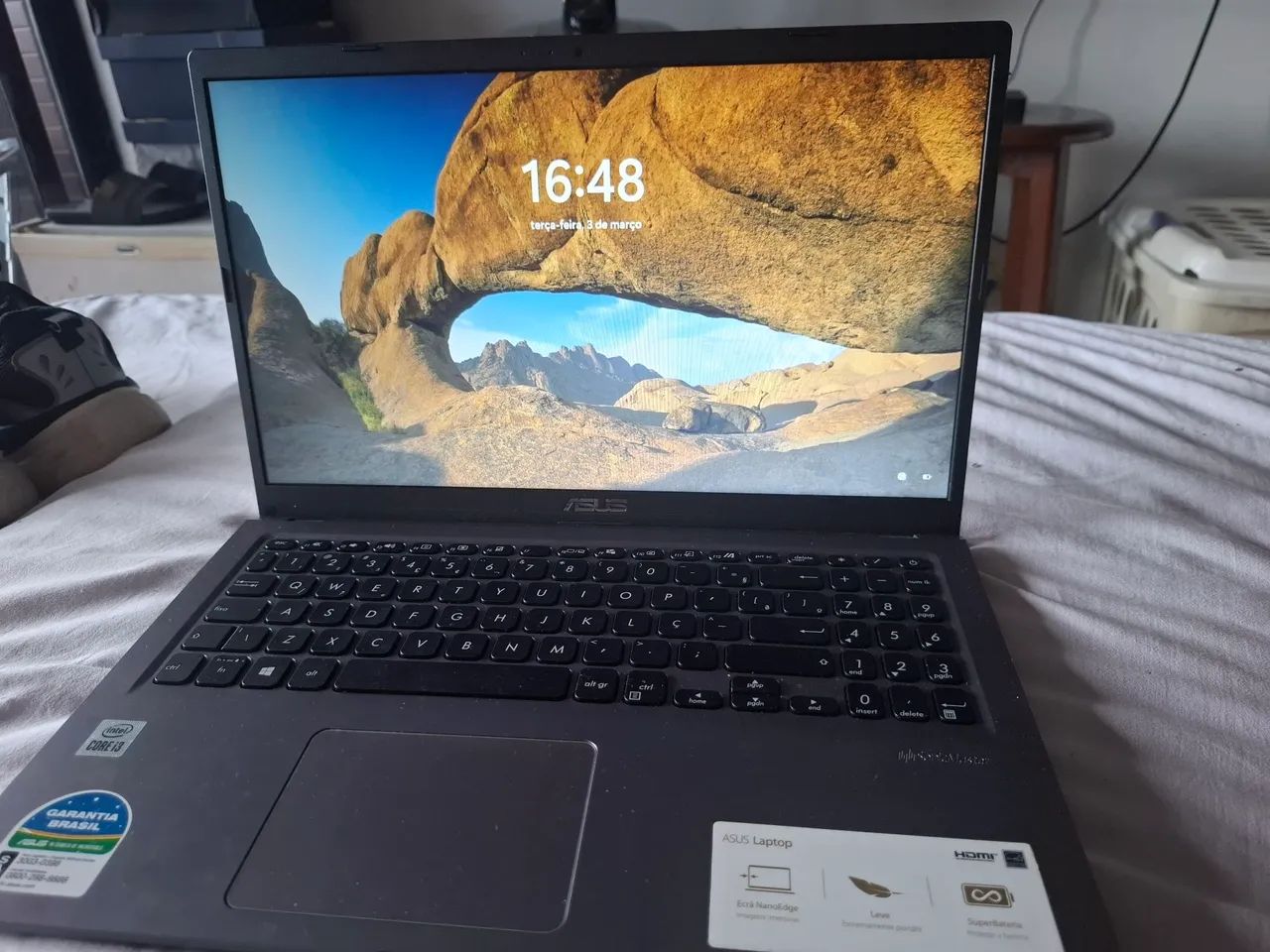 Notebook asus, intel core  i3 ssd 256gb 4gb memória ram novíssimo  - Foto 3