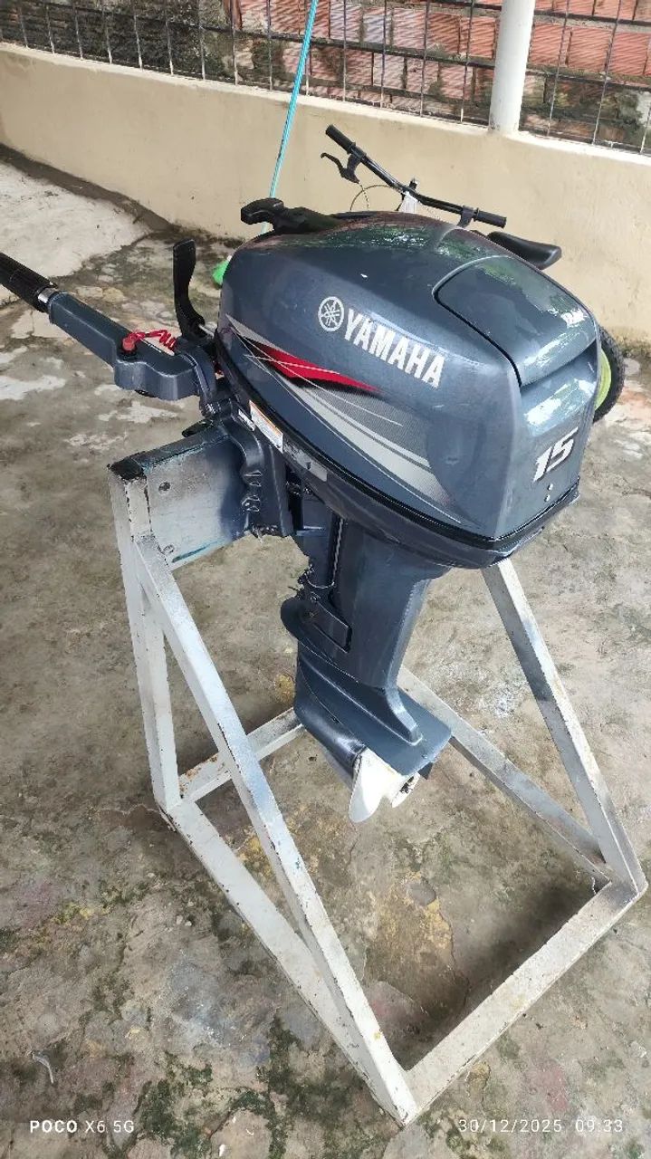 Motor Popa Yamaha 15 cabeça macaco  - Foto 2