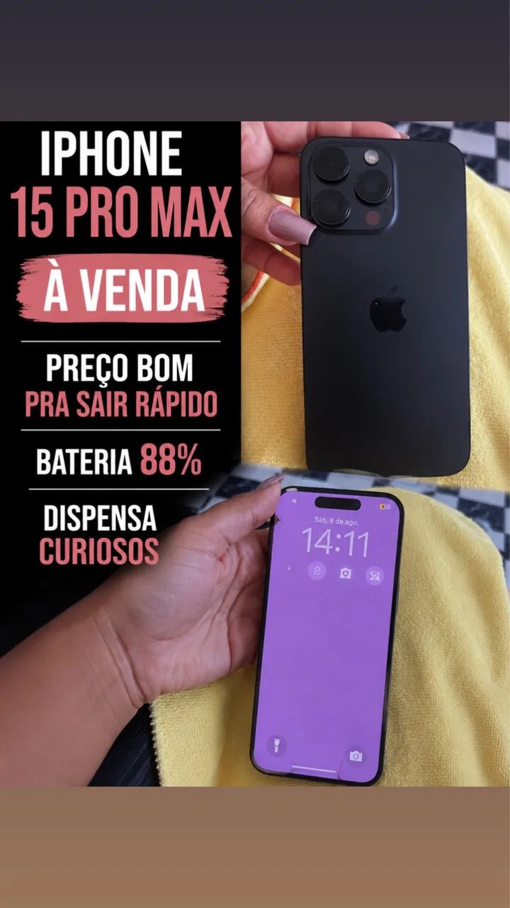 Vende-se 15 Pro Max 