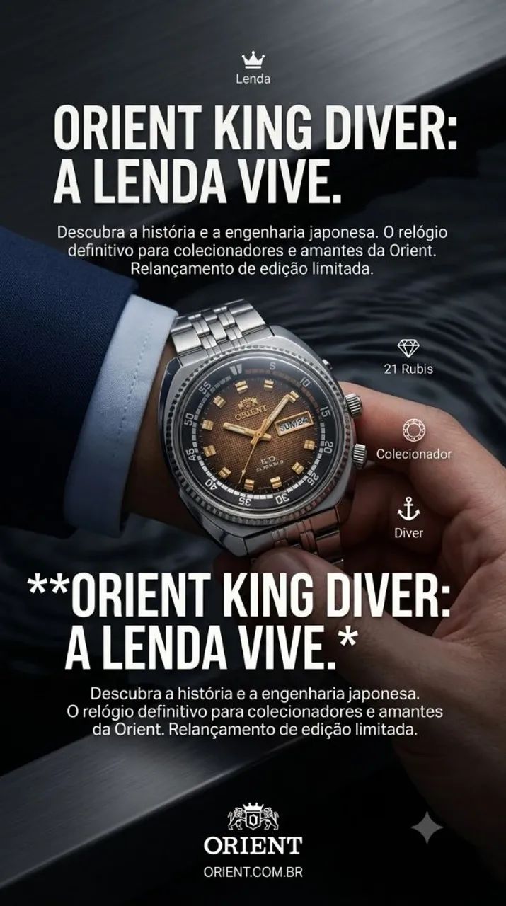 Orient King Diver Automático 21 Rubis. 