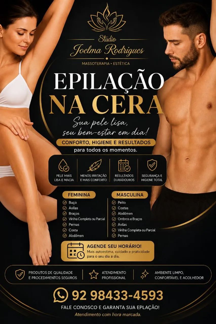 Epilação na cera!