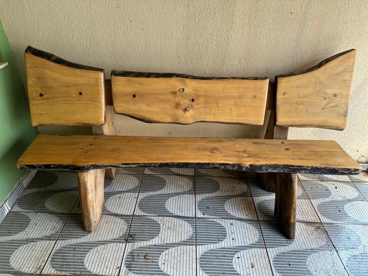 Banco rústico 