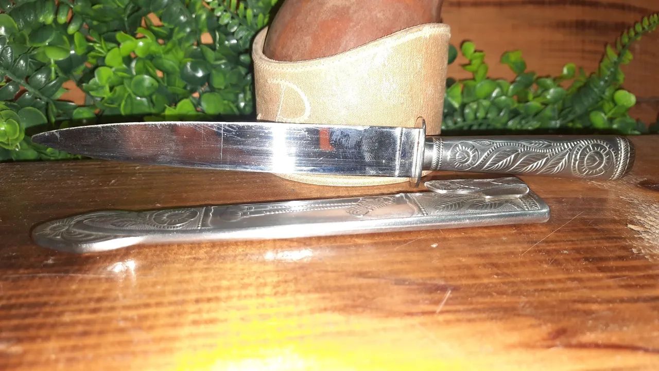 Faca Hércules inox antiga 29cm - Foto 3