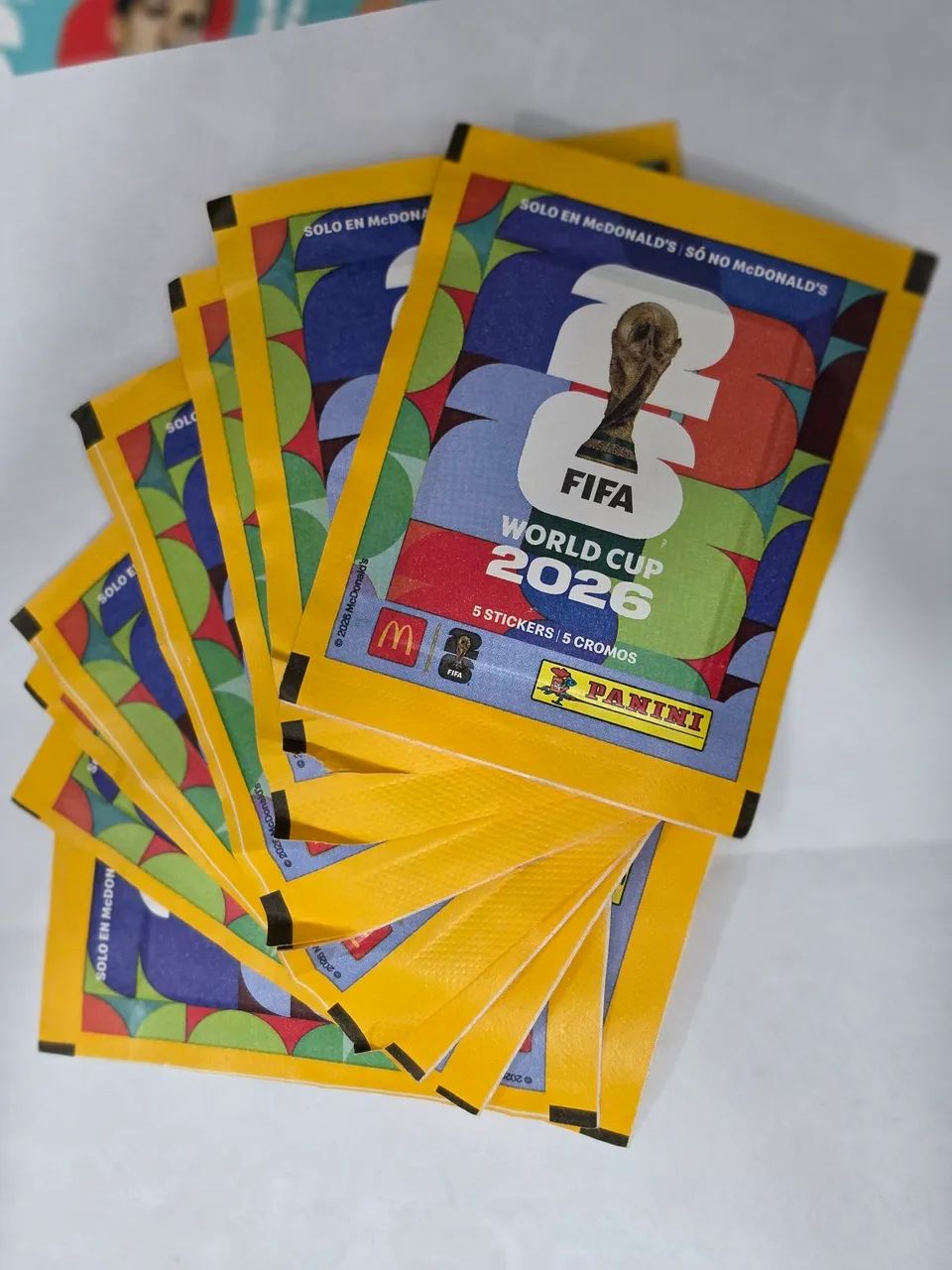5x Pacote Figurinha Copa 2026 - Dourada MC - Original Panini  - Foto 4