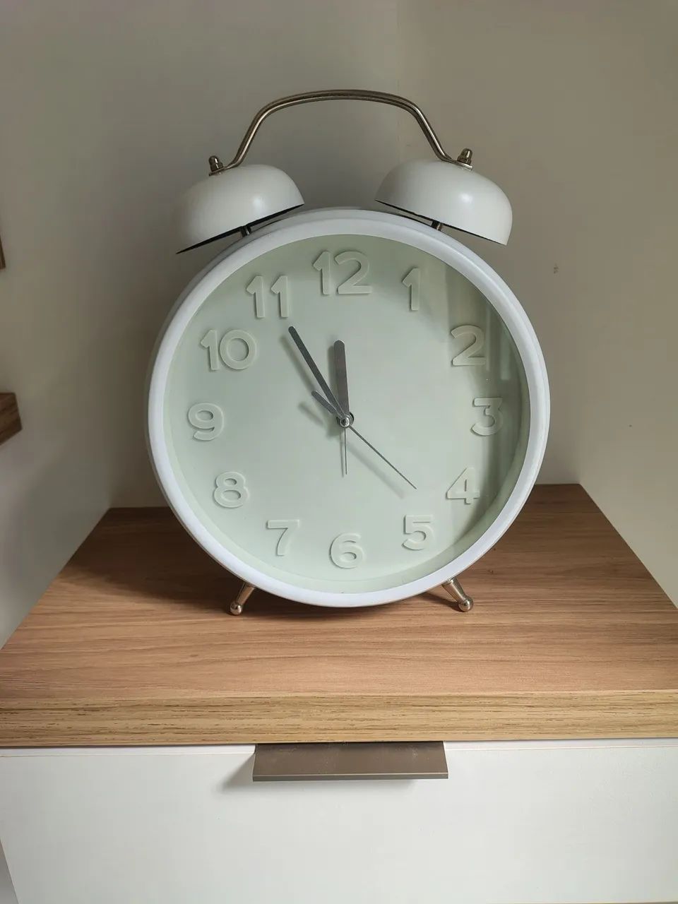 Relógio/ Despertador branco