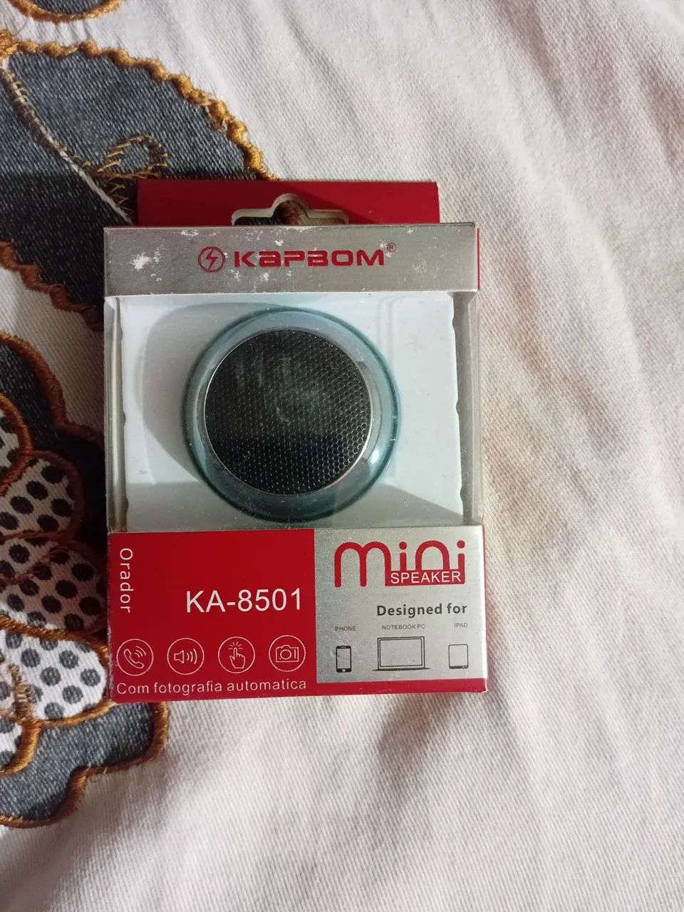 Mini Caixinha de som bola via Bluetooth*nova*na caixa!