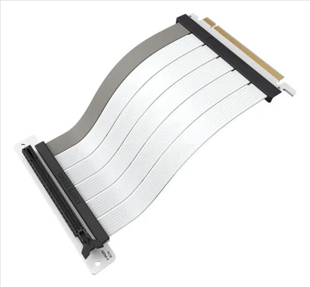 Cabo Riser Cooler Master V2, Pcie 4.0 X16, 200mm, Branco