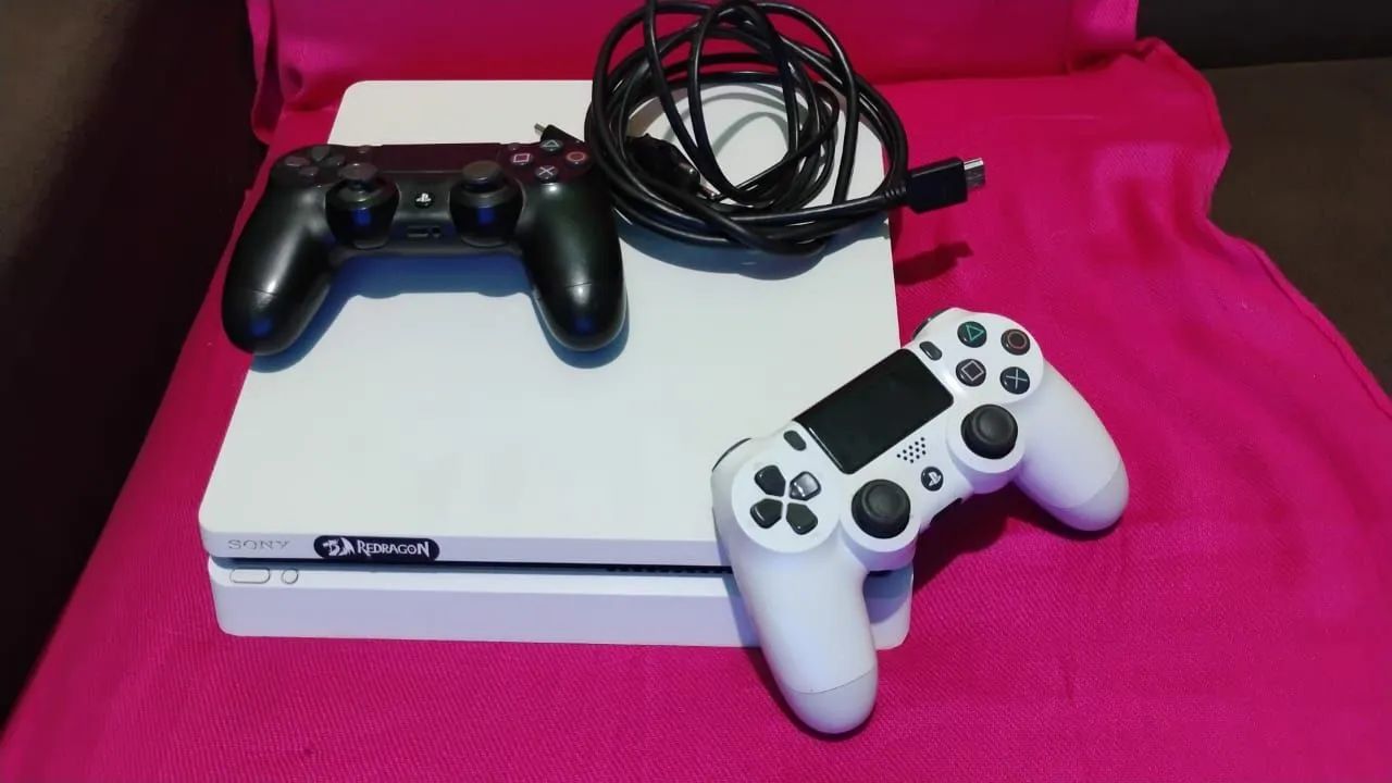 PS4 slim Branco - Foto 2