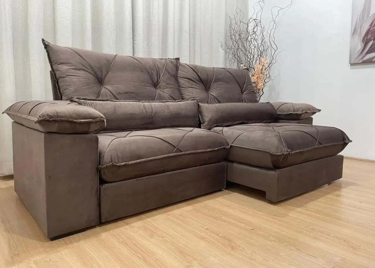 Mega promoção dos sofás retrátil reclinável novos  - Foto 3