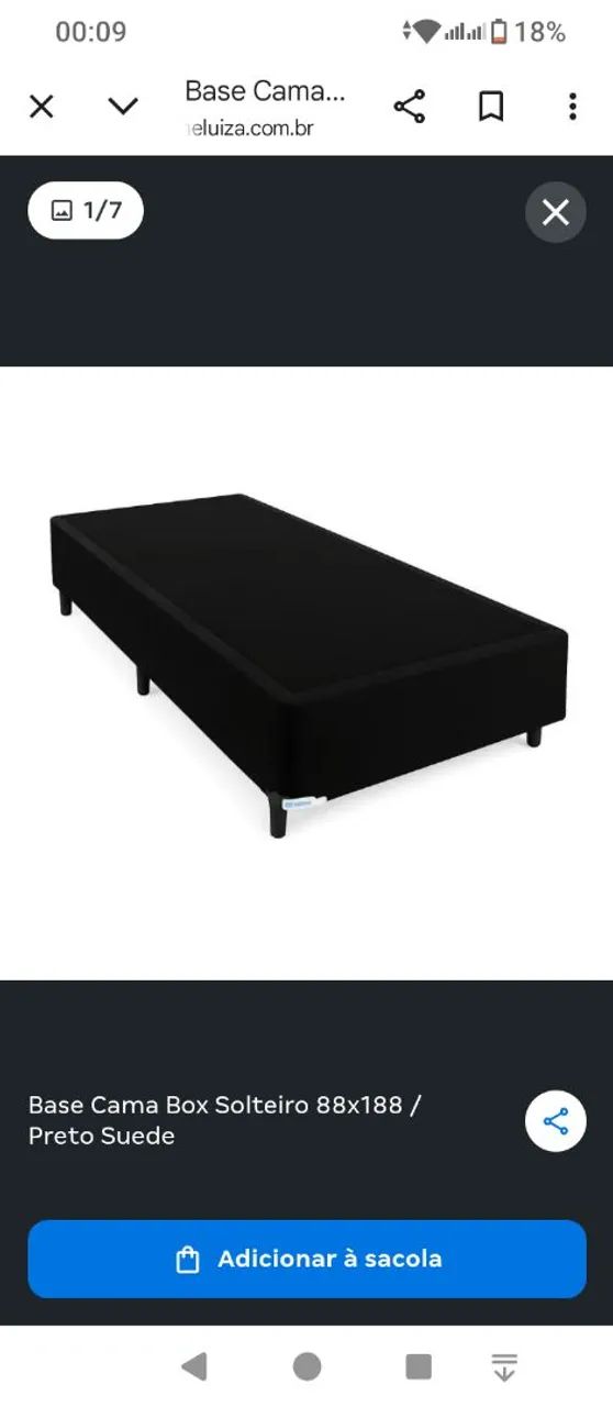 Cama box de solteiro com colchão  - Foto 2