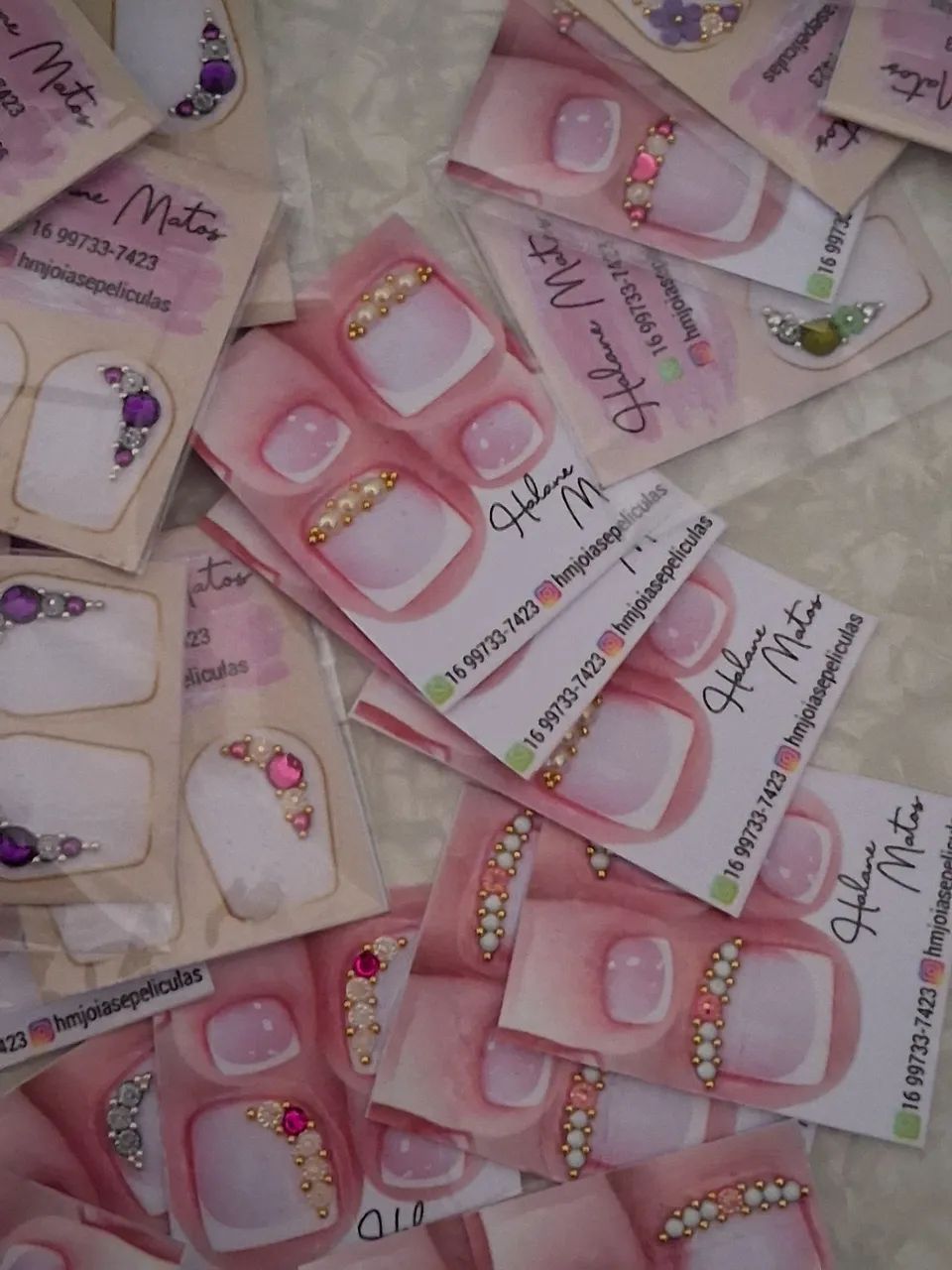 Joias de unhas kit 20 pares sortidos - Foto 4