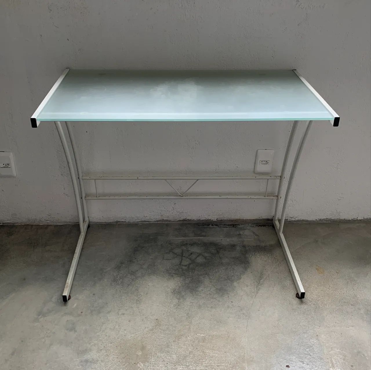 Mesa tampo de vidro temperado