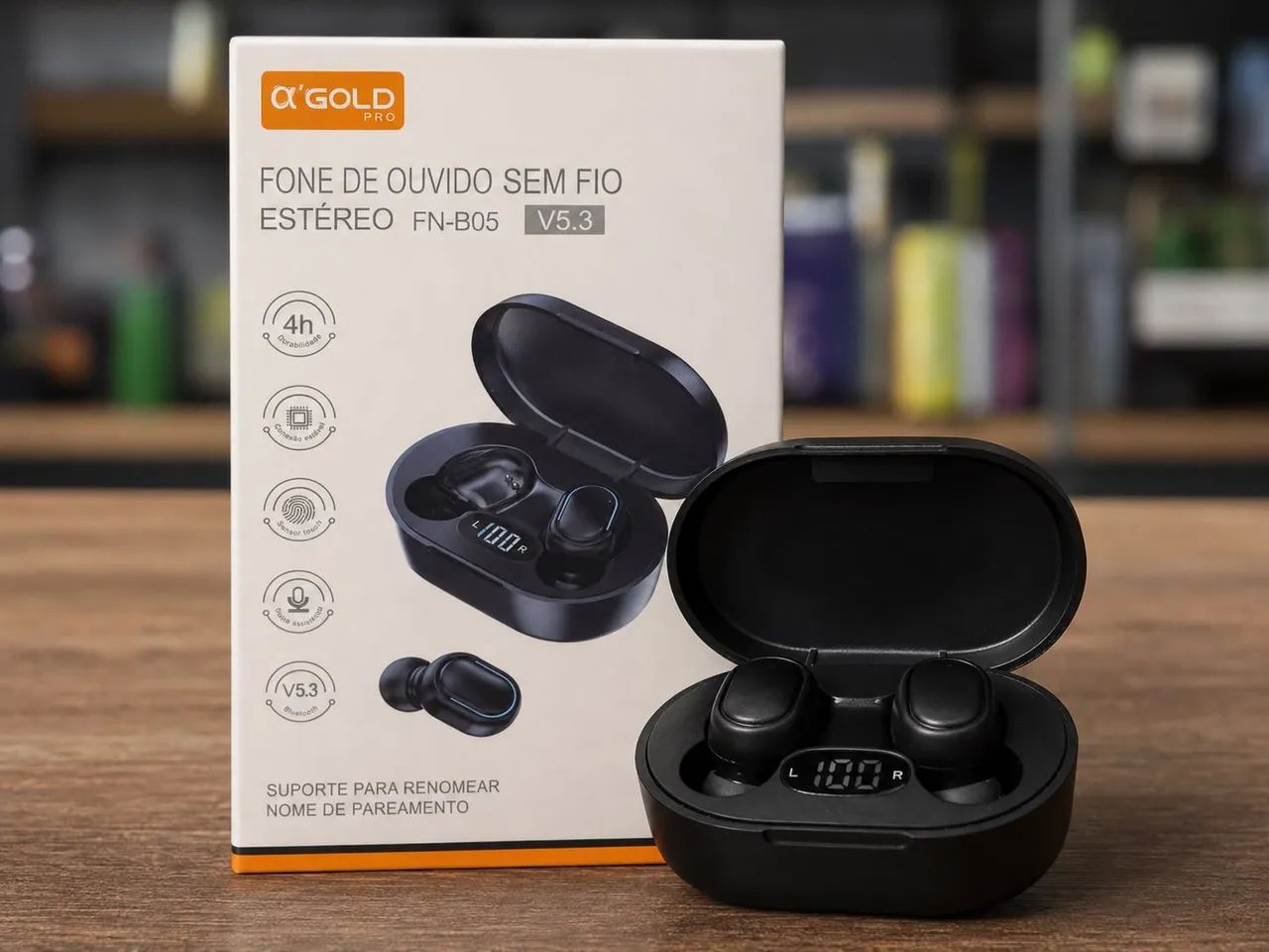 Fone Bluetooth Sem Fio Gold FN-B05 V5.3 - Foto 2