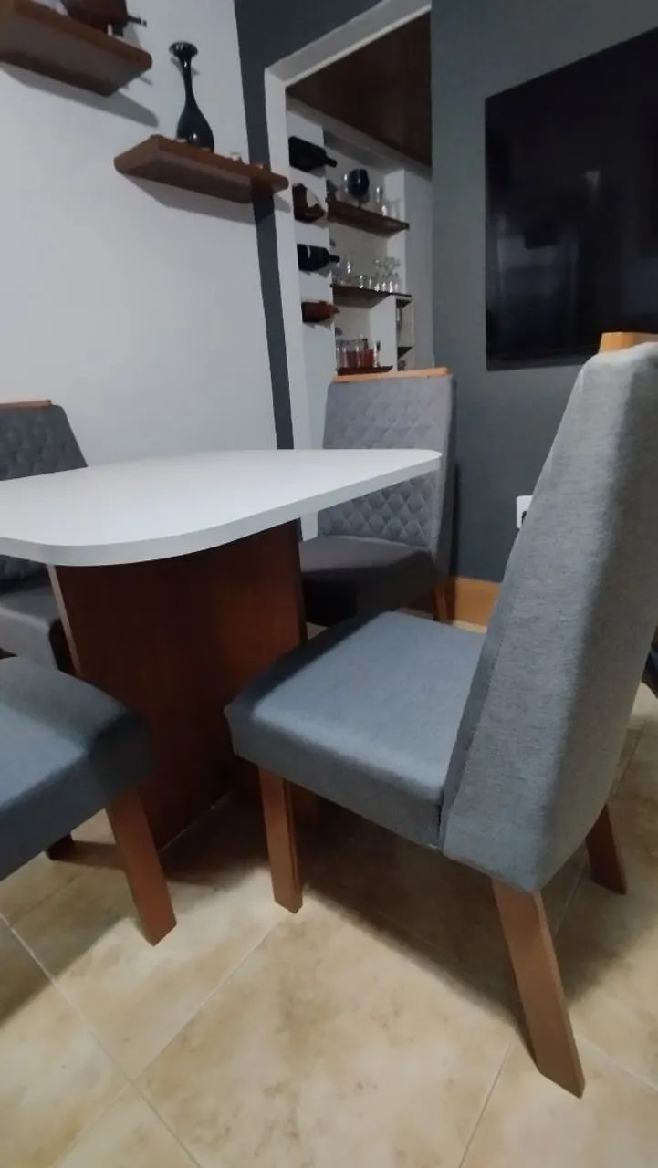 Mesa de jantar 4 cadeiras  - Foto 3
