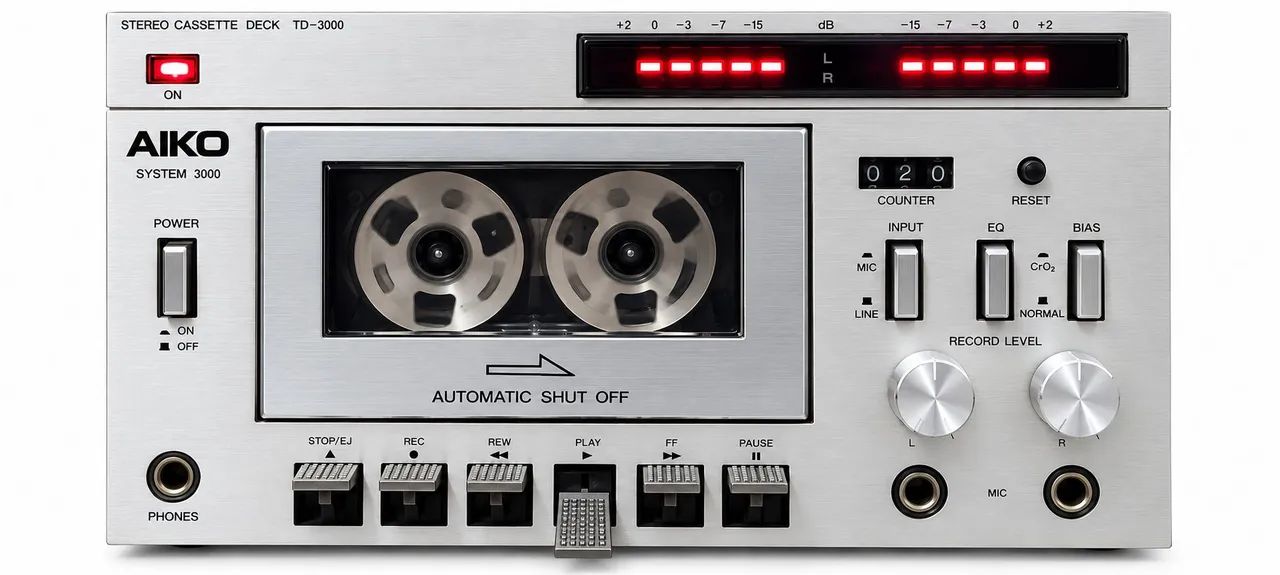 Tape deck aiko td3000 no estado 