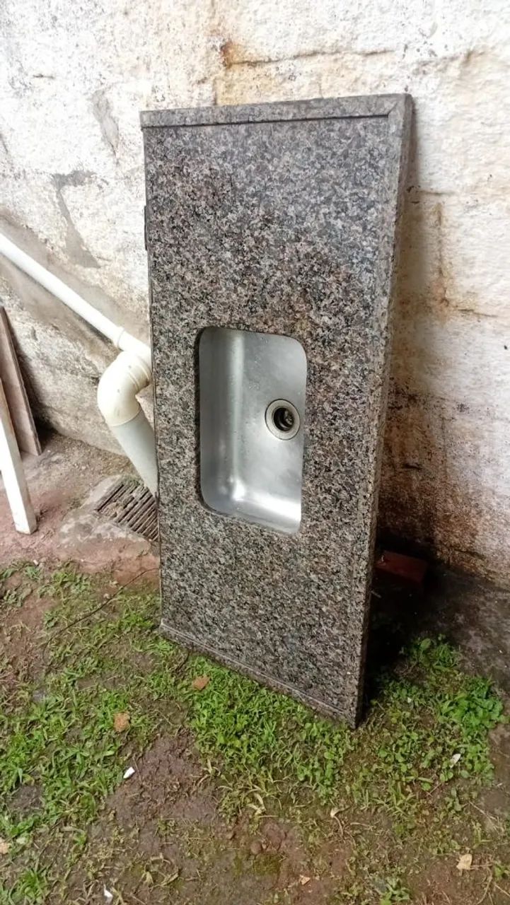 Pia cozinha mármore 1,20