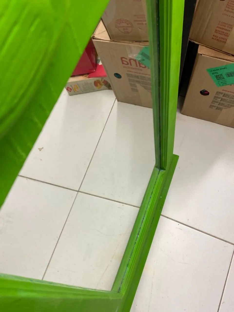Espelho Com Moldura Verde - Foto 2