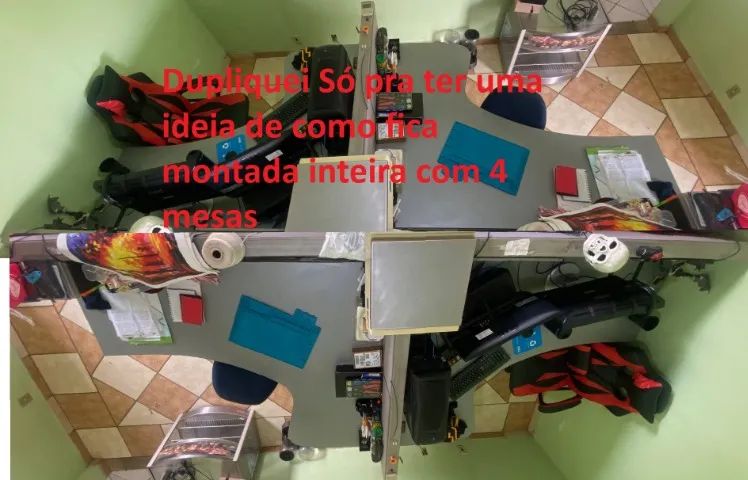 Estação de trabalho, modular, até 4 mesas - Foto 2