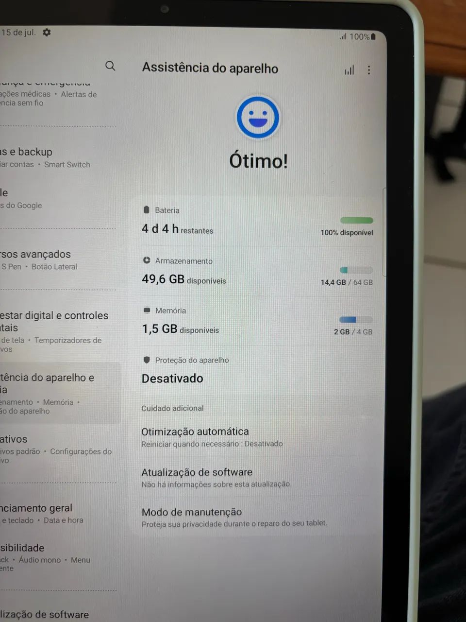 Galaxy Tab S6 Lite 64GB 4GB SM-P615 - Foto 3