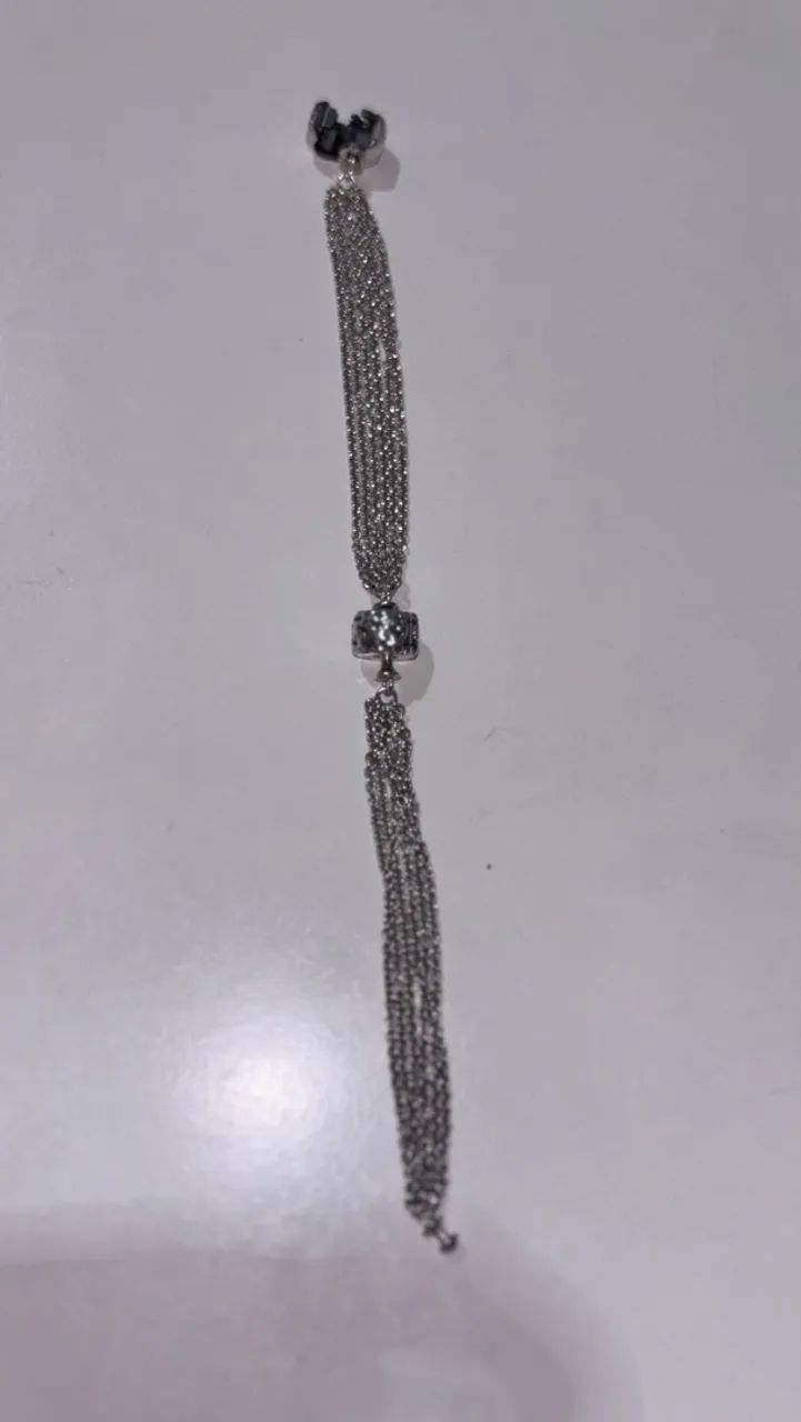 Pulseira Pandora multicanal (multi-strand) em prata 925 - Foto 3