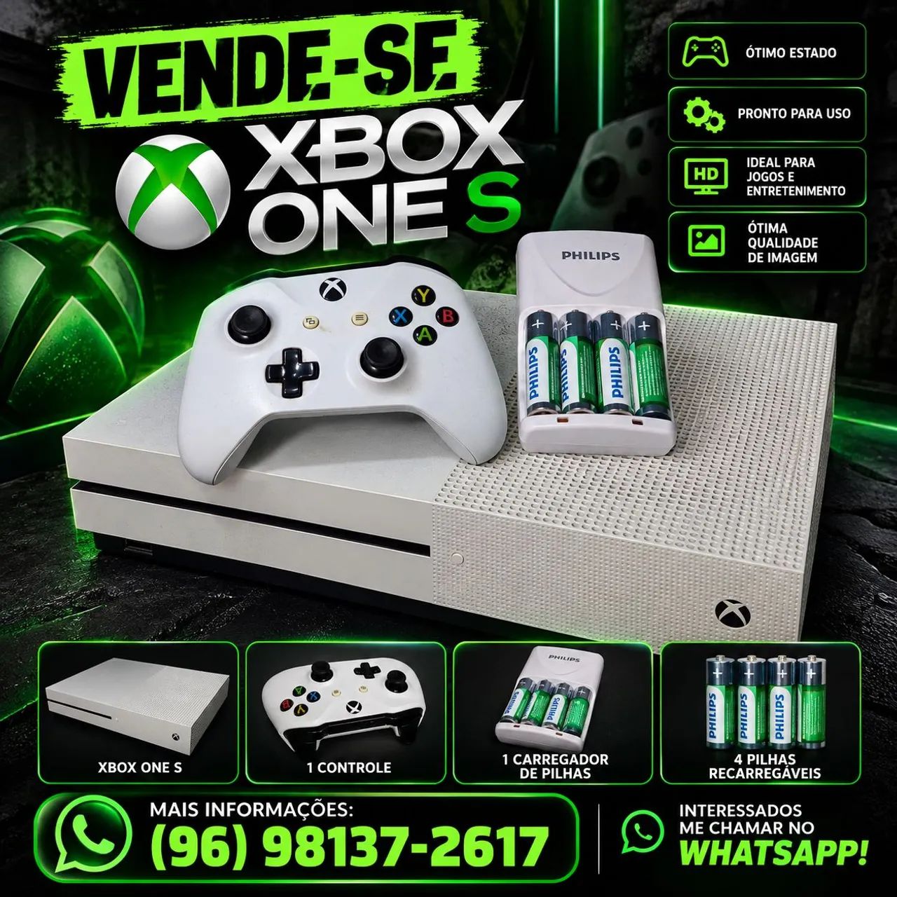 VENDE-SE XBOX ONE S