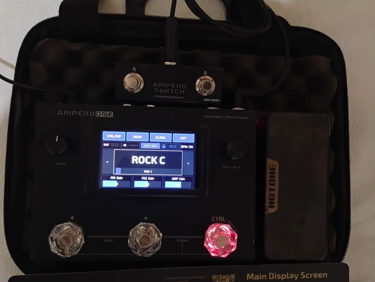 Pedaleira Hotone Ampero MP80 / Ampero One + Switch - Foto 3