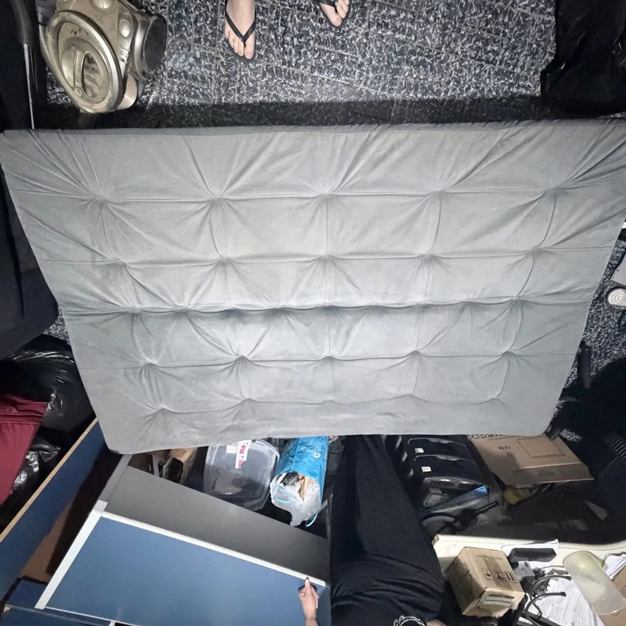 Sofá-Cama Cinza 2 Lugares Tipo Futon - Foto 2