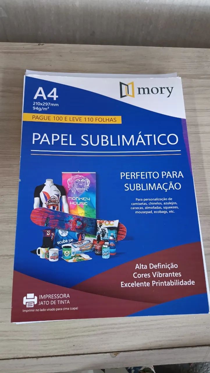 Azulejos, camisas, papel e outros itens para Sublimaçao