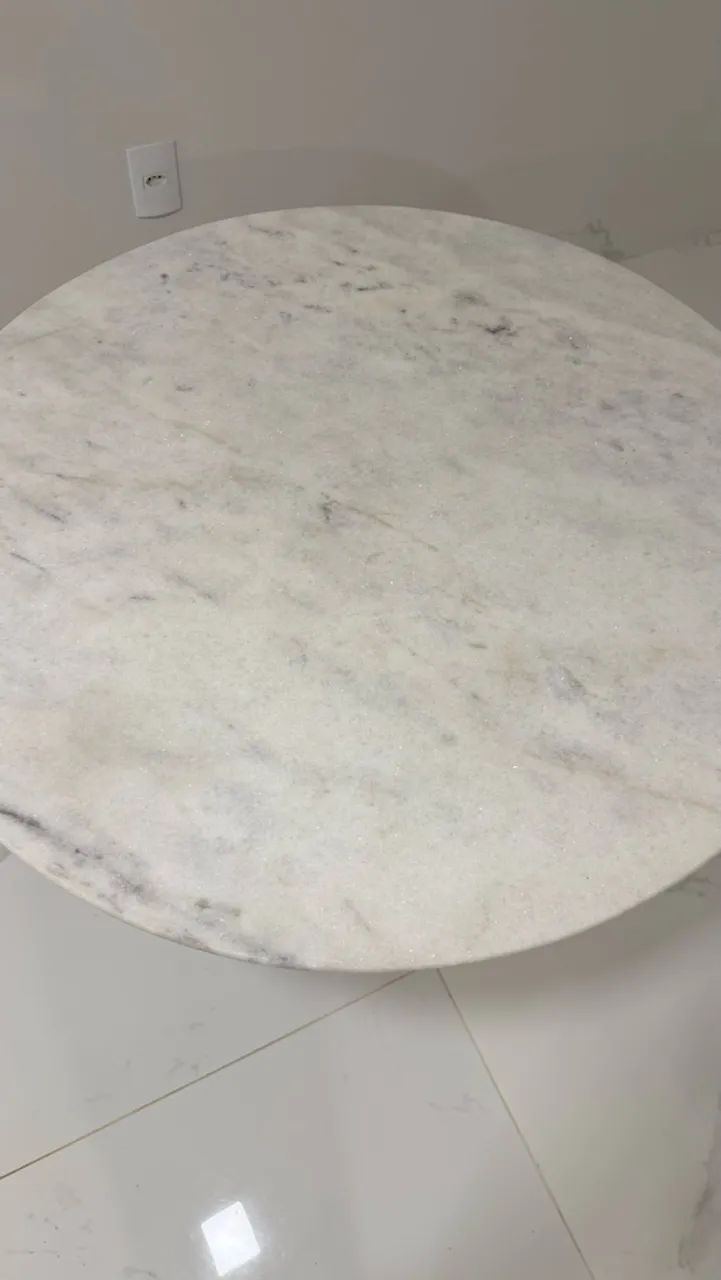 Mesa Mármore Carrara 90x90cm  - Foto 2