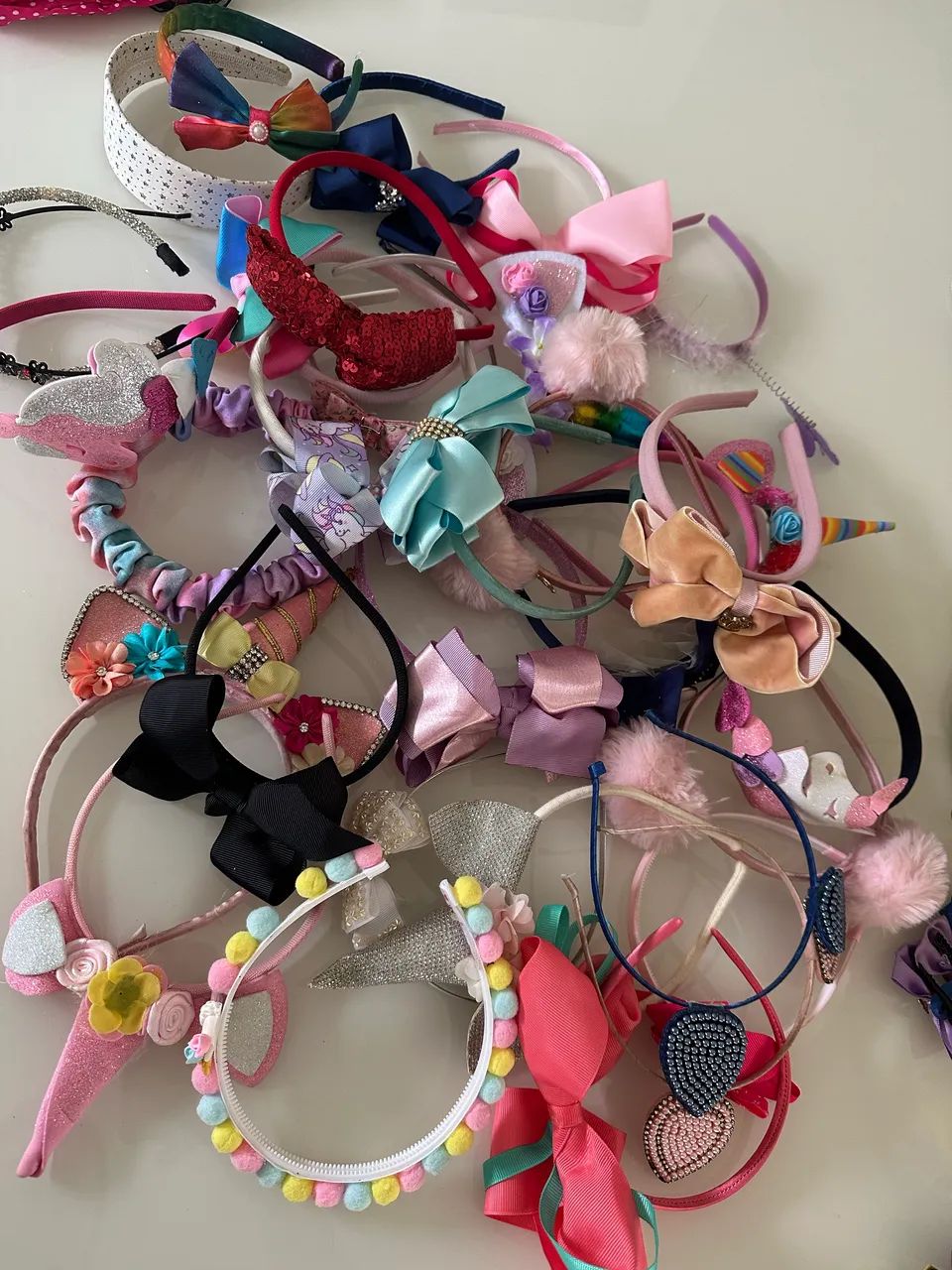 Kit de 30 Laços para cabelo e 30 arcos  - Foto 5