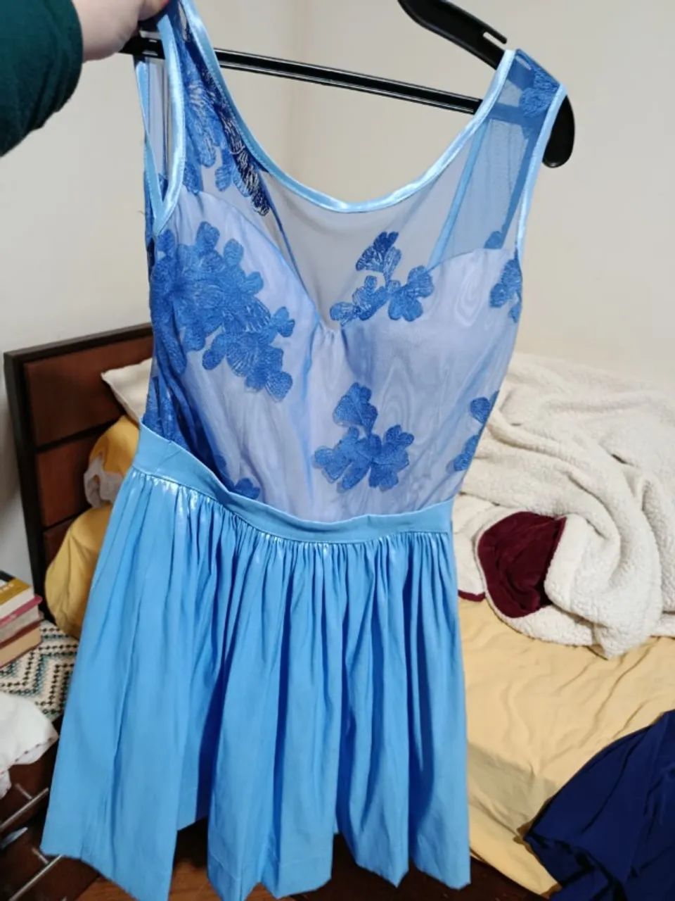 Vestido de festa azul bebe