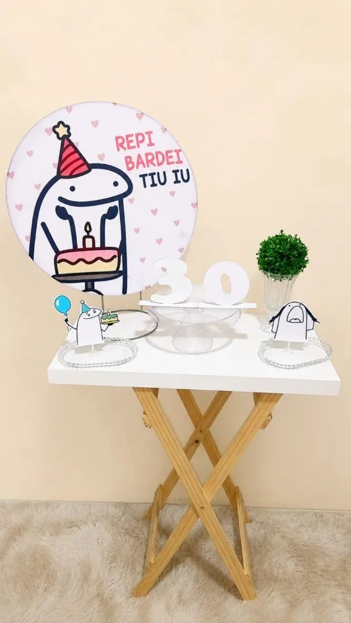 Kit pegue e monte decoração festa na mesa, apartir de 40 reais 