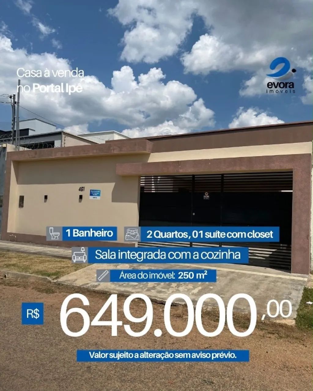 VENDE-SE LINDA CASA NO PORTAL IPÊ!