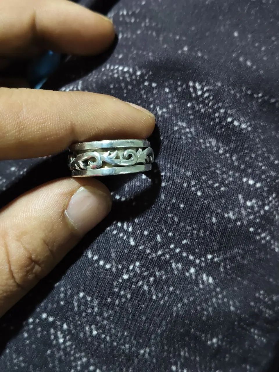 Anel masculino Prata  - Foto 2