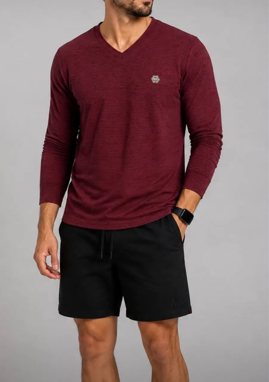 Kit Camisa Gola V e Short Sarja 