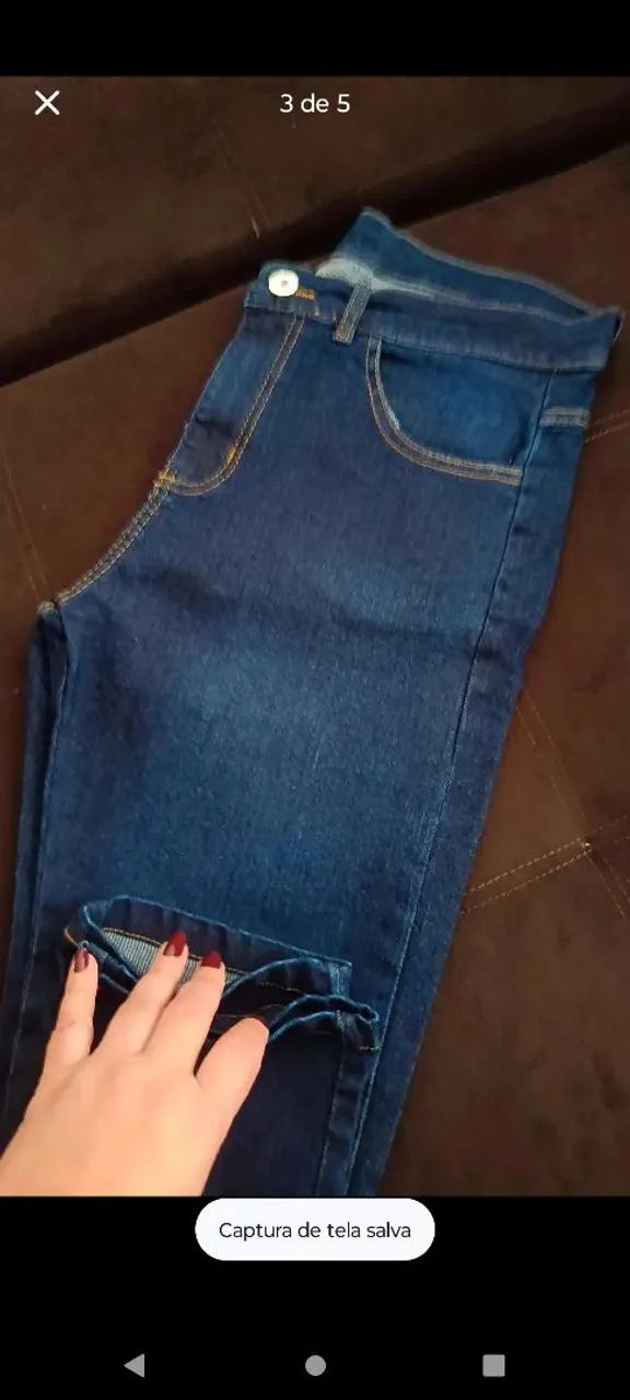 DUAS CALÇAS JEANS 100 REAIS - Foto 4