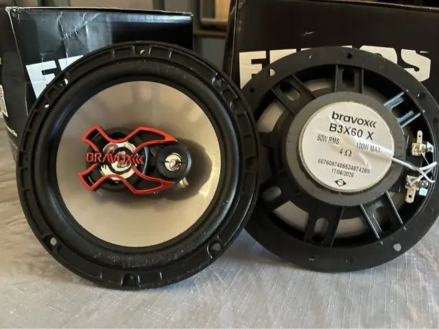 Par de Alto falante de porta de 6 polegadas bravox de 100wrms o par