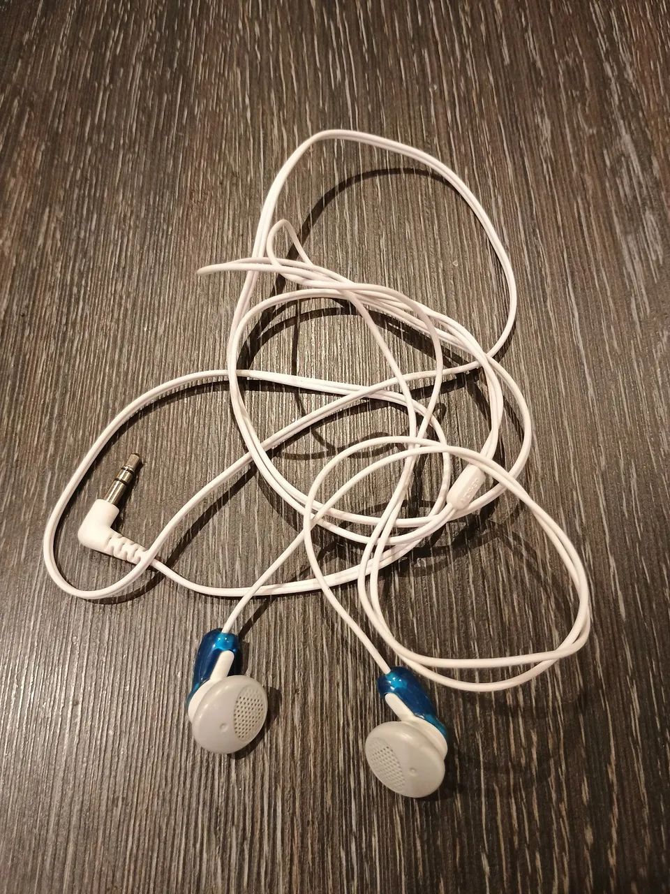 Fone de Ouvido Sony Earbud com Fio - Azul e Branco