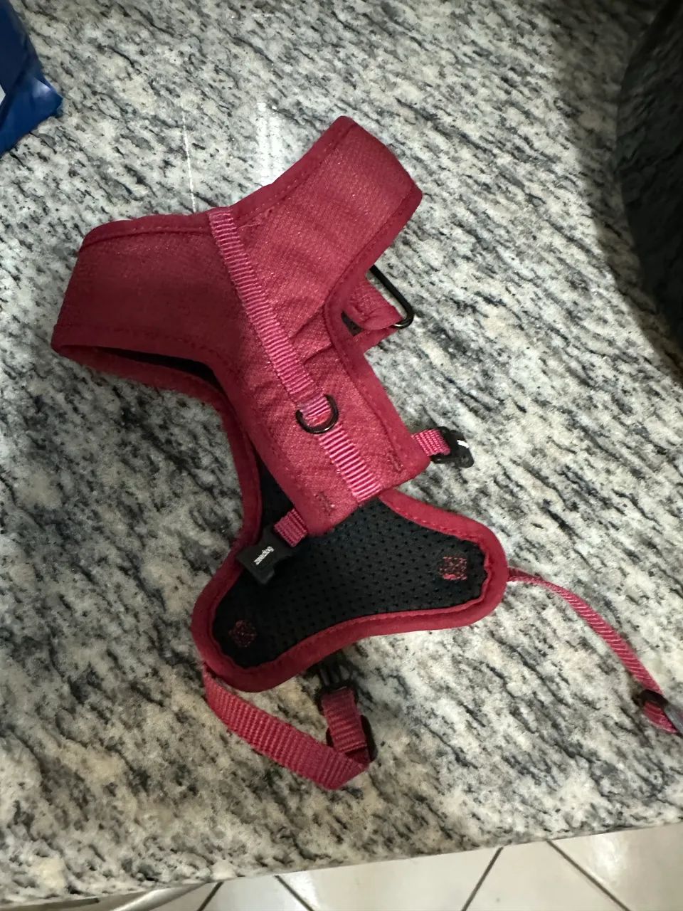 Peitoral para Cachorros Air Mesh Ajustável Bordeau - Foto 2