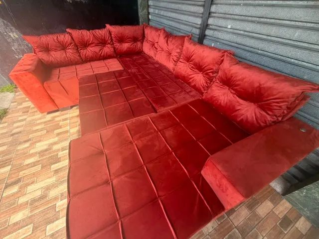 SOFA DE CANTO LUXUOSO 7 LUGARES  - Foto 4
