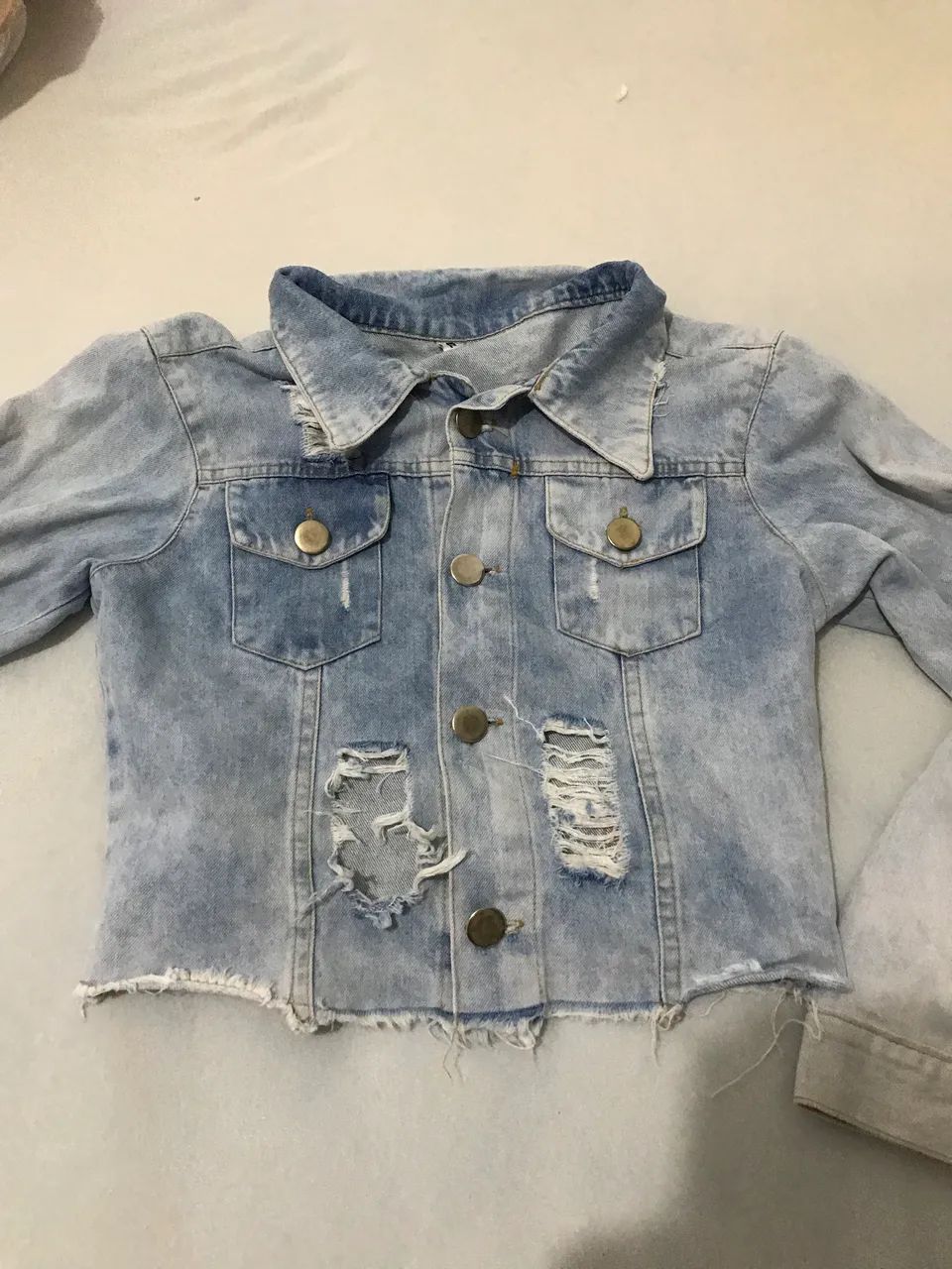 Jaqueta jeans Tam P - Foto 2