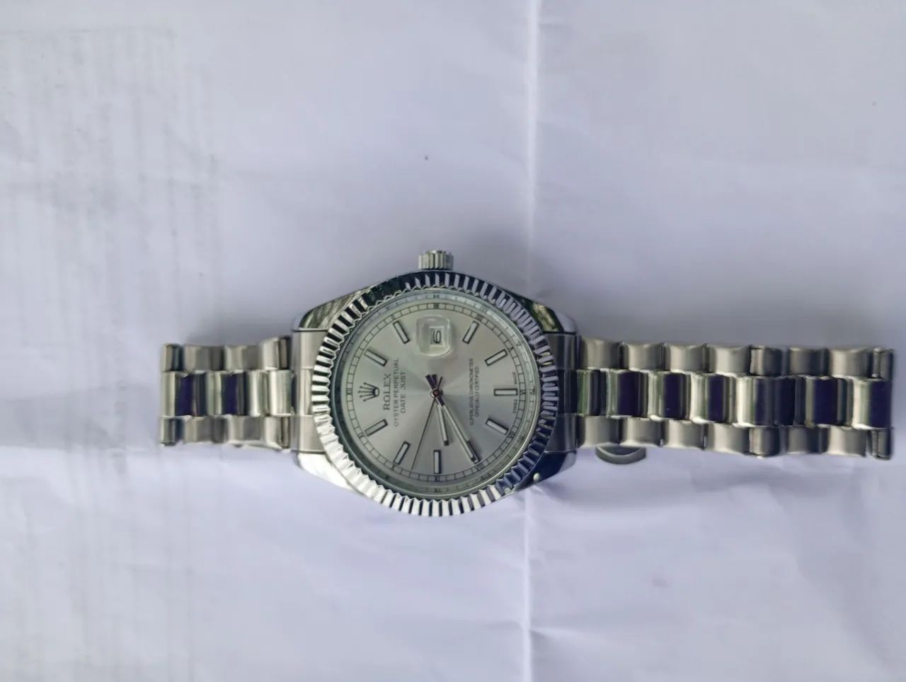 Vendo Relógio Rolex aço pq - Foto 5