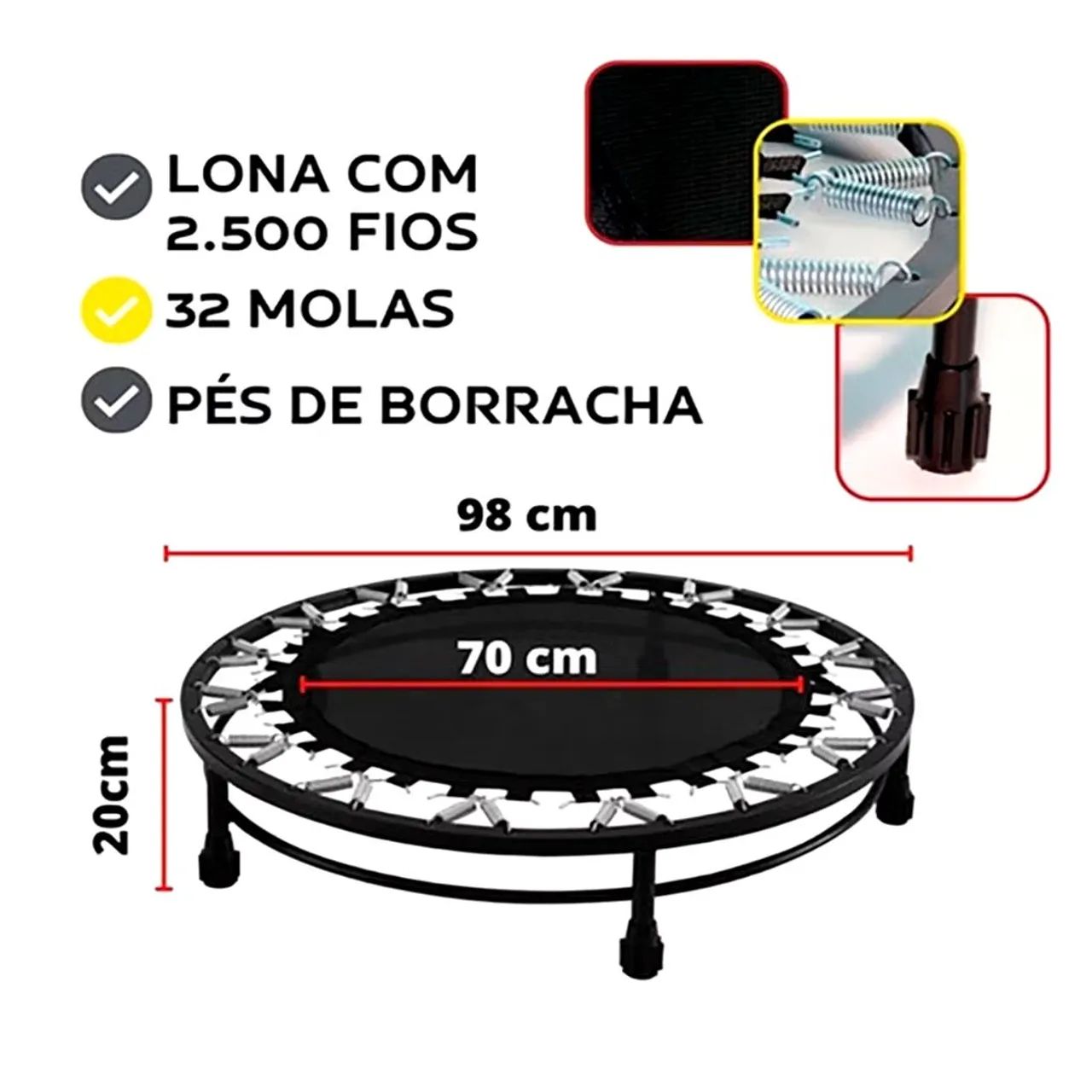KIT FUNCIONAL COMPLETO COM COLCHONETE + MINI JUMP + 7 ITENS - Foto 3