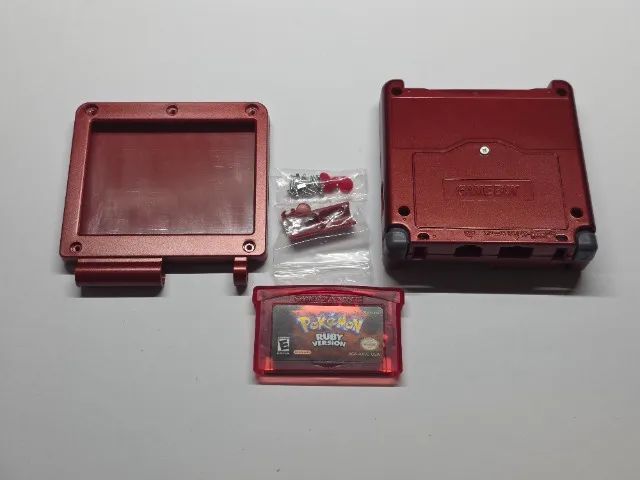 Kit Carcaça Game Boy Advance GBA e Jogo Pokémon Ruby - Foto 2