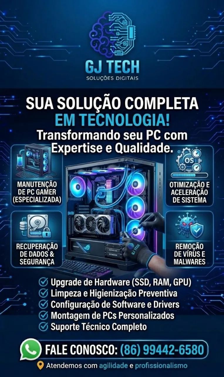 Assistência técnica para computadores e notebooks