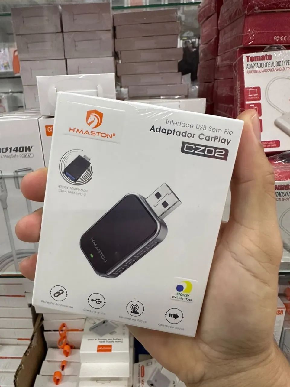 Adaptador Android Auto e CarPlay 
