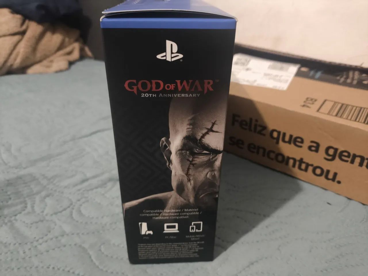Controle Ps5 Dualsense Edição Limitada 20 anos God Of War - Novo e lacrado - Foto 4