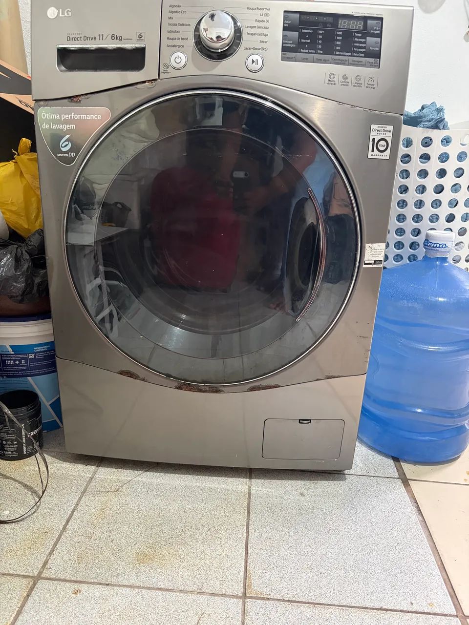 Máquina de Lavar LG 11kg Inverter Direct Drive - R$ 350 (Menor Valor) - Foto 2